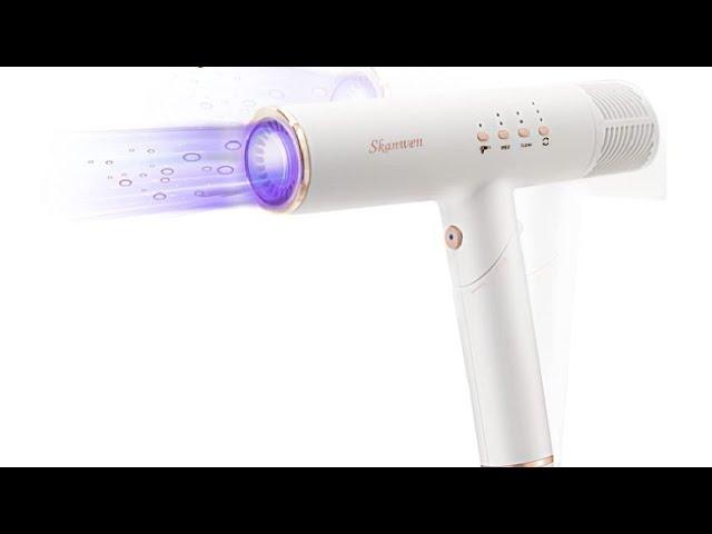 Professional Ionic Hair Dryer With Diffuser, Travel Blow Dryer Review, Tiny but Powerful, Rotating