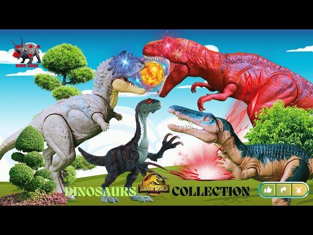 Awsome Dino Collection JW - Scorpios Rex, Indominus Rex, Albertosaurus, Therizinosaurus, Rajasaurus!