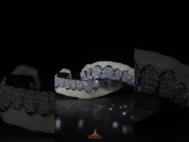 12x12 Flawless Invisible Set Diamond Grillz by Johnny Dang & Co  #jewelry #grillz #custommade