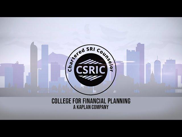 Chartered SRI Counselor Program | College for Financial Planning®—a Kaplan Company