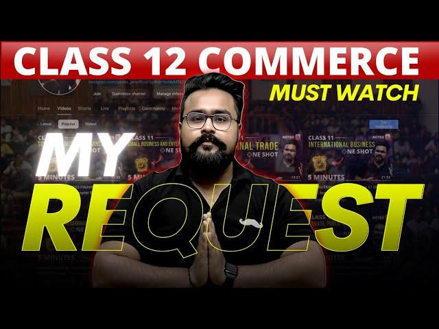 DON'T do this MISTAKE  class 12 COMMERCE | GAURAV JAIN