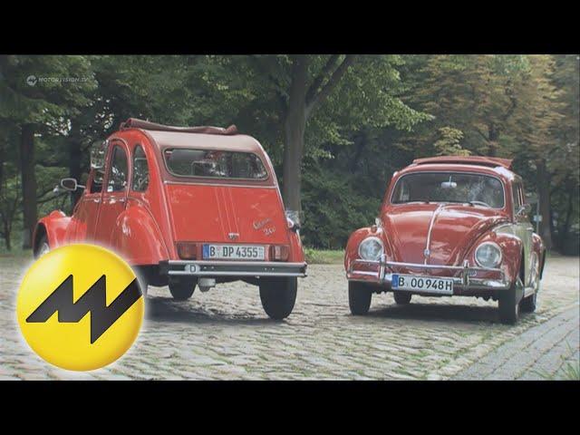 VW Beetle vs. Citroën 2CV | Motorvision