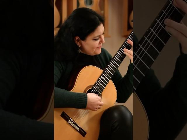 What incredible beauty Irina gets out of this 1987 David Daily. AVAILABLE NOW at guitarsalon.com