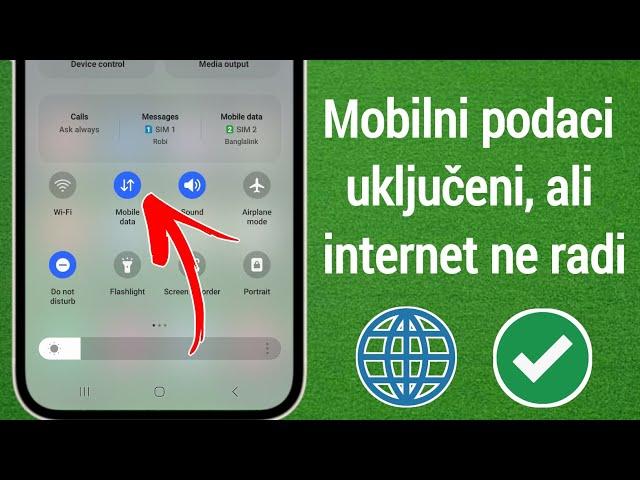 KAKO ISPRAVITI!  Mobilni podaci uključeni, ali internet ne radi | Mobilni podaci ne rade