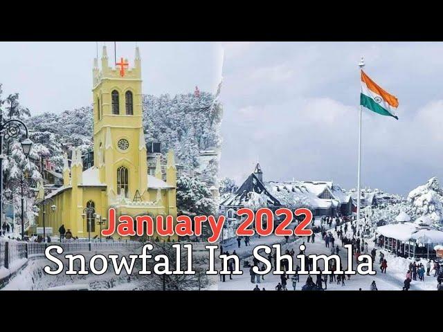 Snowfall In Shimla 2022 ||Shimla Snowfall Today