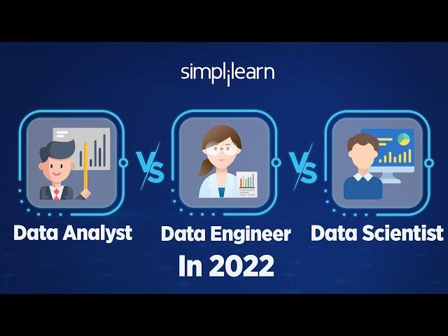 Data Analyst Vs Data Scientist Vs Data Engineer In 2022 | Role, Skills, And Salary | Simplilearn