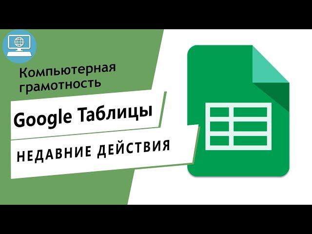 Как просмотреть недавние действия в файле?