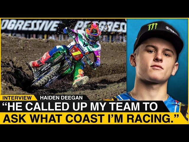 “He called up my team to ask what coast I'm racing.” | Haiden Deegan on 2025 Supercross