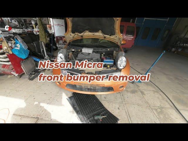 Nissan Micra K12  2002–2010  front bumper removal