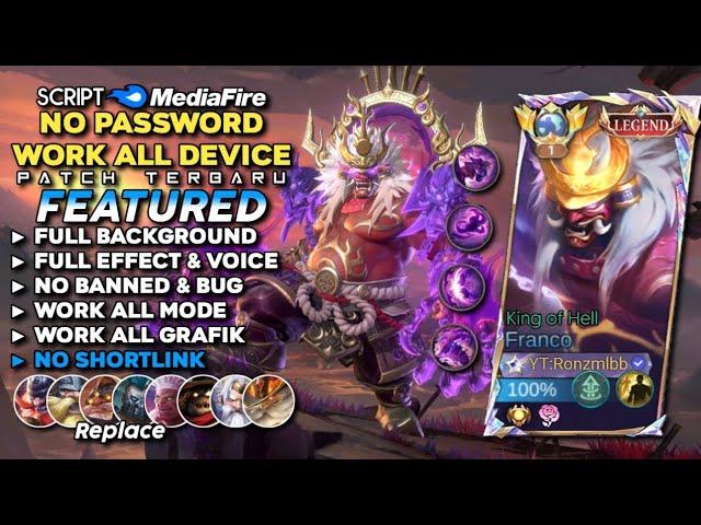 Script Skin Franco Legend King of Hell No Password Mediafire | Full Effect & Voice - Patch Terbaru