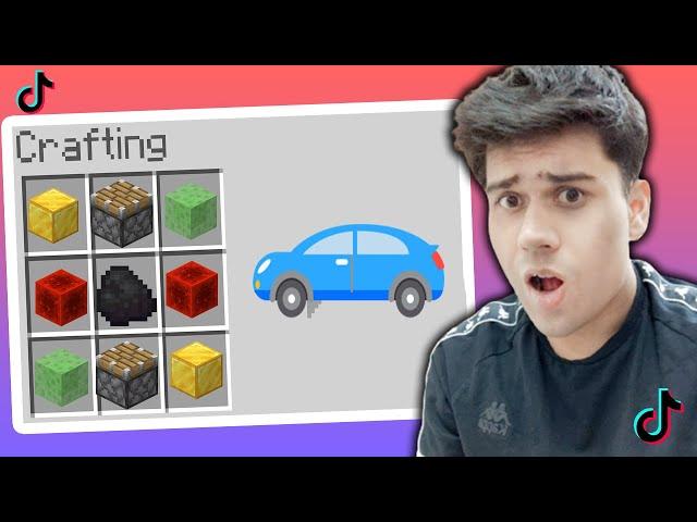 Minecraft Tiktok Hacks Automatic Car [ Minecraft in Hindi ]