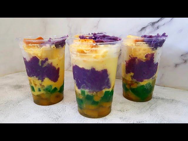 TRENDING HALO-HALO WITH CUSTARD MILK RECIPE! PATOK PANGNEGOSYO!