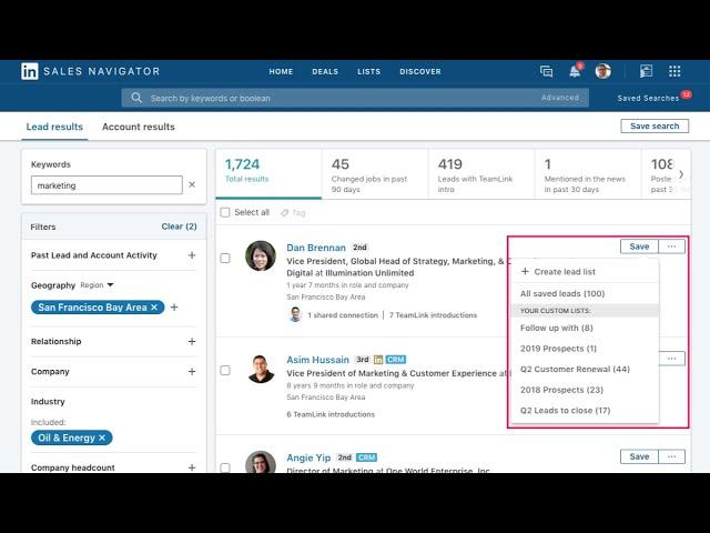 New LinkedIn Sales Navigator Features (Q1 2019)