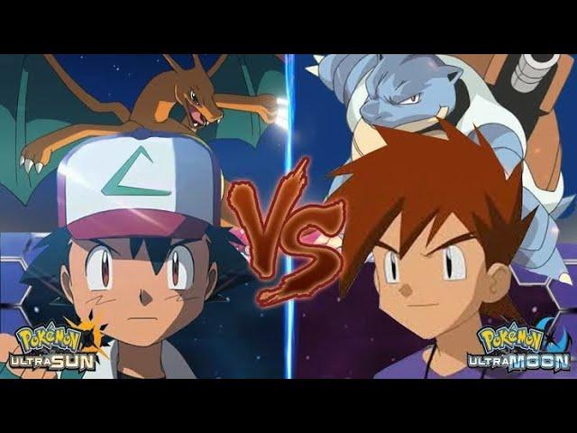 POKÉMON Battle USUM :- GARY VS ASH KANTO | Pokémon League / Silver Conference.