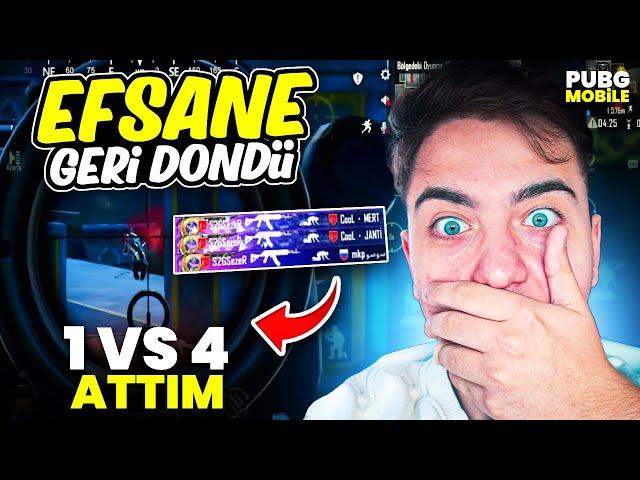 EFSANE GERİ DÖNDÜ!! ESKİSİ GİBİ 1v4 ATTIM!! Sezer PUBG Mobile!