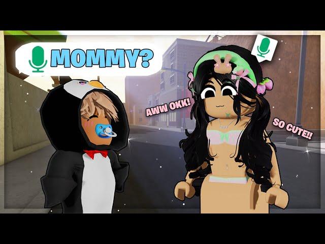 I Became a BABY in Da Hood VOICE CHAT! *PART 2*