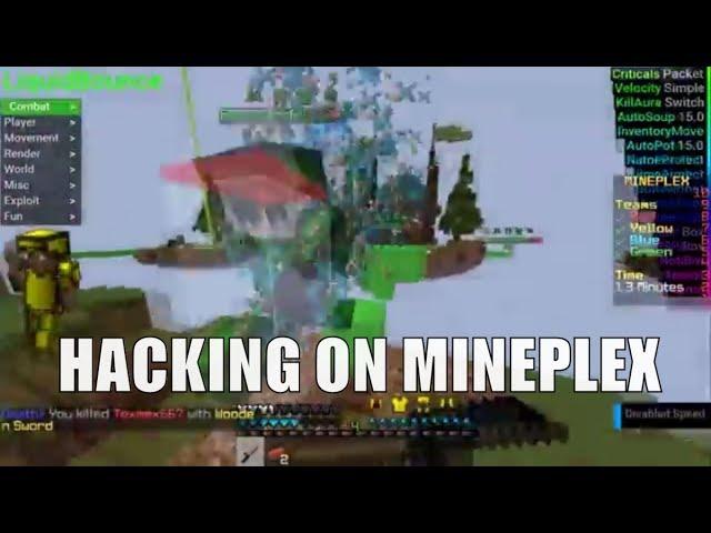 HACKING ON MINEPLEX WITH LIQUIDBOUNCE B49!