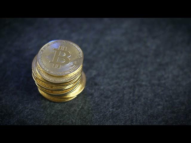 A Stack Of Golden Bitcoins Grows Then Vanishes Hd | By Creator Stockify
