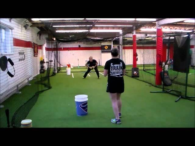 SOFTBALL FIELDING DRILL FOR REACTION- SOFTBALL FIELDING TIPS- DIAMOND ACADEMY NJ