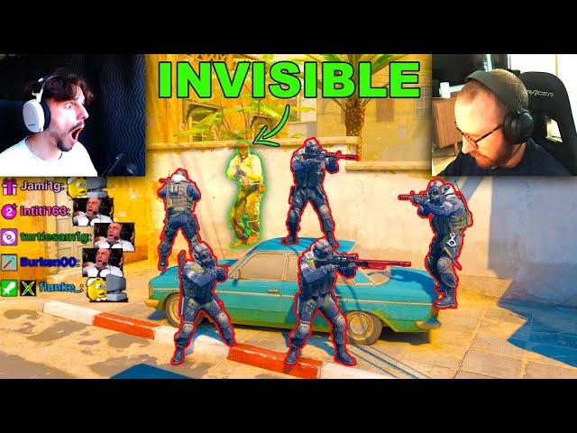 CAN 1 INVISIBLE PRO BEAT 5 FACEIT LEVEL 10s? (1v5)