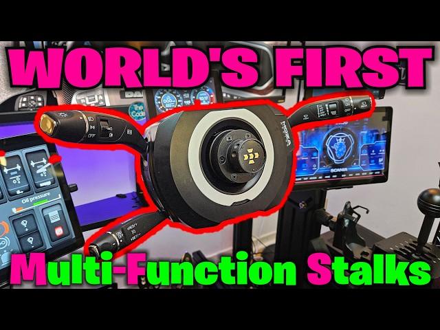 World's First Moza Racing Multi-Function Stalk! Unboxing, Install & Test for Sim Trucking/Racing