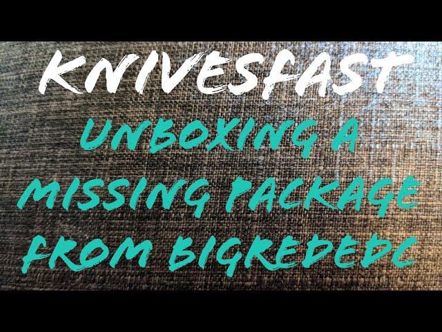 Unboxing a Missing Package from BigRedEDC