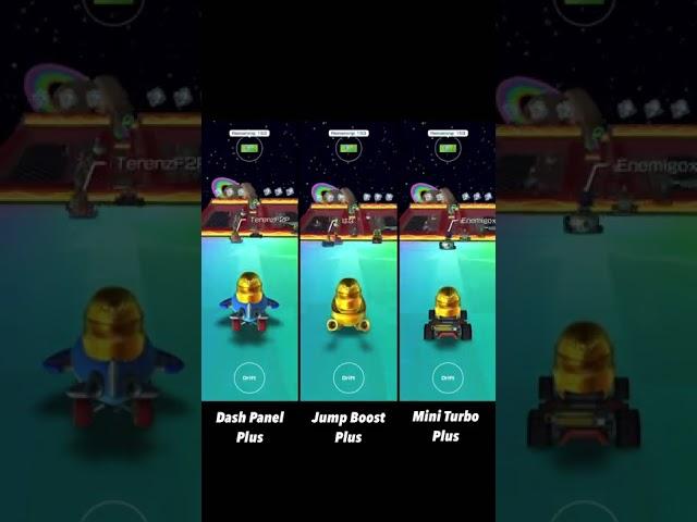 Dash Panel Speed Comparison - DP plus vs MT plus vs JB plus - Mario Kart Tour #shorts