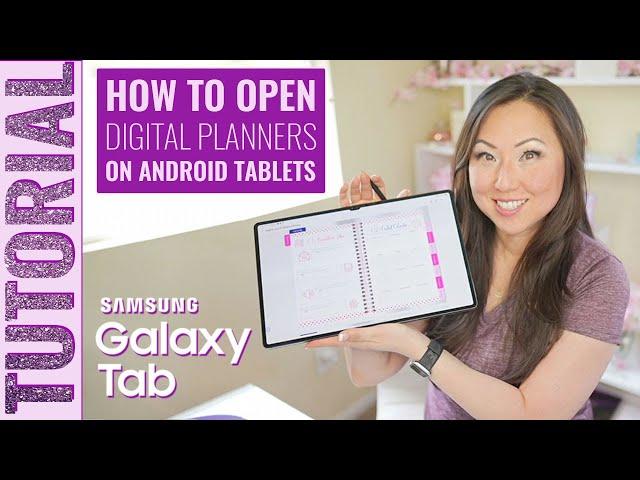 TUTORIAL How to Open A Digital Planner on Android - Samsung Tab S8 Ultra