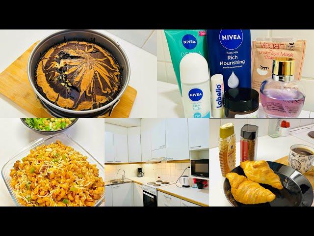 Productive day beef pasta| skin care |chicken rice recipe