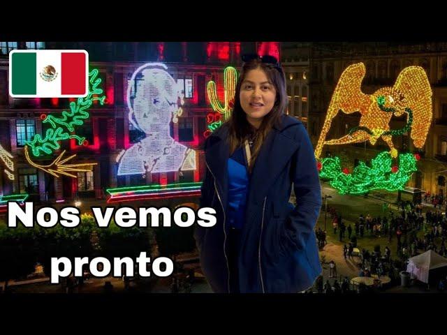 ADIÓS MÉXICO LINDO  ME DESPIDO EN EL ZÓCALO de CDMX | 4K | Celinaz El Salvador