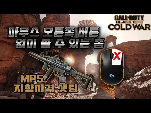 블랙옵스 콜드 워 - 마우스 오른쪽 버튼 없이도 쓸 수 있는 총 MP5 지향사격 세팅 [Black Ops Cold War - Mp5 HipFire]