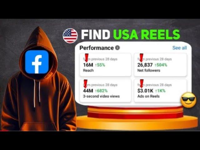 How to find USA reels on facebook and earn $3000  copy paste.........#copyright #shorts