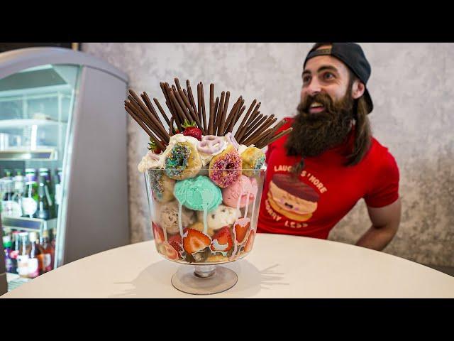 'THE TITANIC' UNDEFEATED GIANT ICE CREAM SUNDAE CHALLENGE | BeardMeatsFood