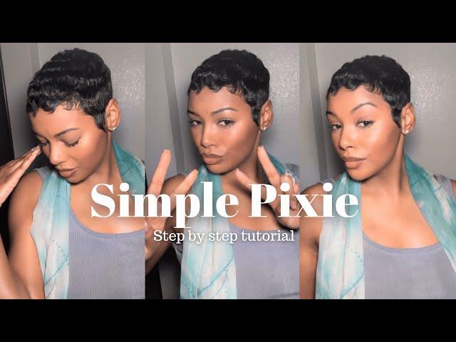 Styling a Simple Pixie look: Step by Step Tutorial