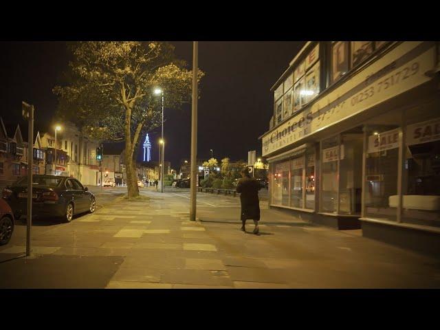 Blackpool Town Centre side streets by Night