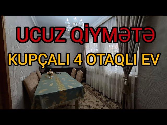 UCUZ QİYMƏTƏ️KUPÇALI KÖHNƏ TİKİLİ 4 OTAQ ŞƏXSİ EV️                             ##mulkevalqısatqısı