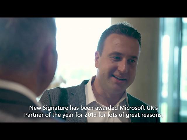 Microsoft UK Partner of the Year 2019 New Signature