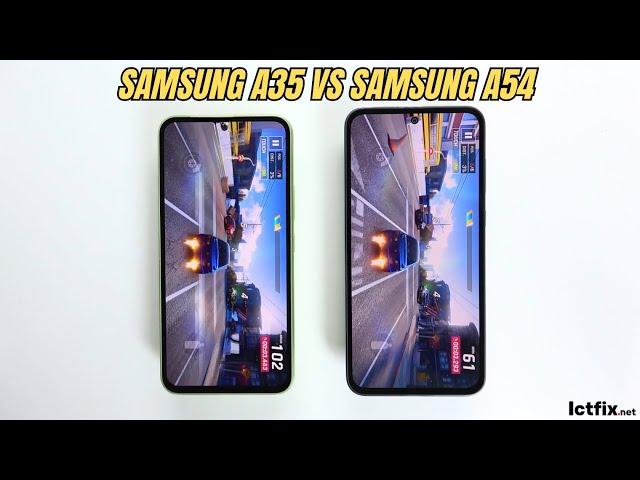 Samsung Galaxy A35 vs Samsung Galaxy A54 | Video test Display, SpeedTest, Camera Comparison