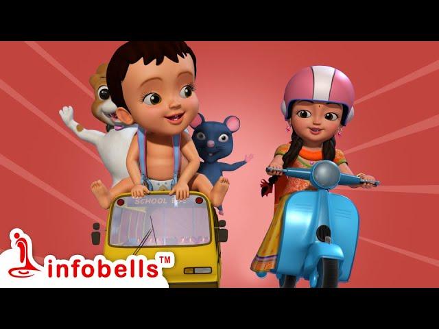 Pom Pom Chitti Bus'su Vastondi - Playing with Toys | Telugu Rhymes for Children | Infobells