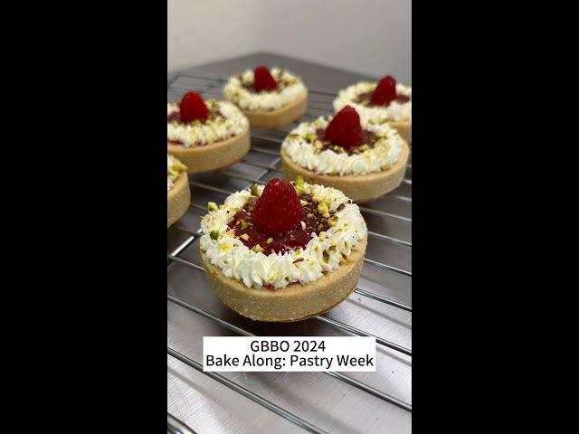 Great British Bake Off: 2024 Bake Along | Pastry Week | Raspberry Pistachio Frangipane Tarts