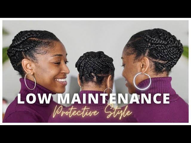 Quick Protective Style for Natural Hair | Same Day Wash and Style!