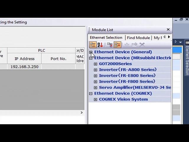 Configuração da porta SLMP no CLP Mitsubishi iQ-F (SLMP port configuration)