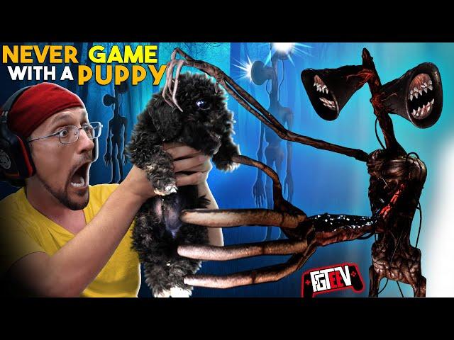 SIRENHEAD took my puppy Ollie!  (FGTeeV Gaming with a Pup)