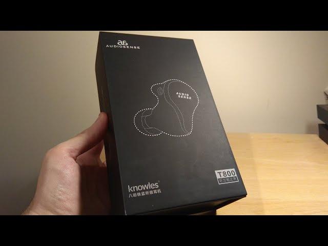 AUDIOSENSE T800 Unbox and Impressions - 8 Knowles Armatures Per Side