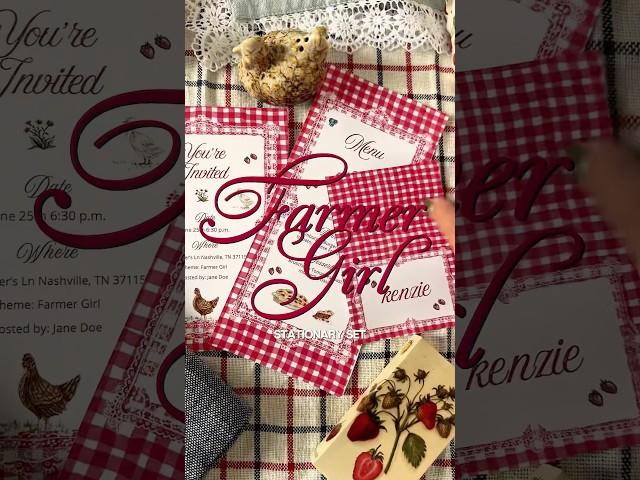 Farmer’s girl stationery set  #creative #artist #stationery #artist #illustrator