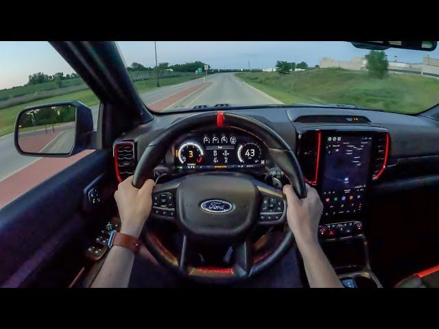 2024 Ford Ranger Raptor - POV Night Drive (Binaural Audio)