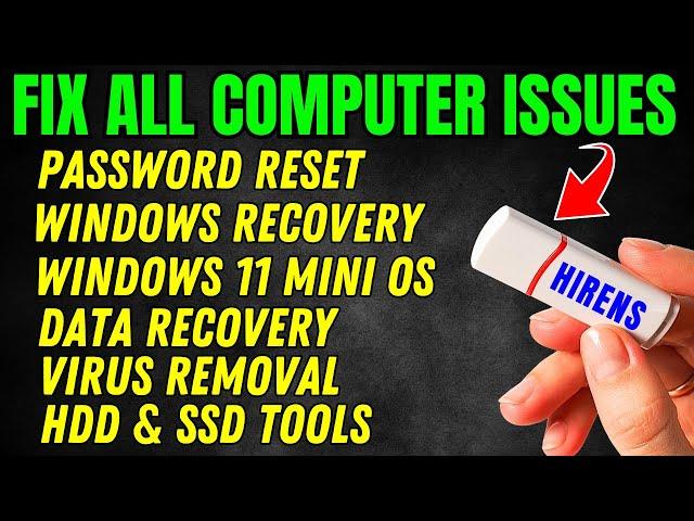 How To Use Hiren's Boot USB To Reset Password Windows 10/11 | Repair Windows | Recover Data & More