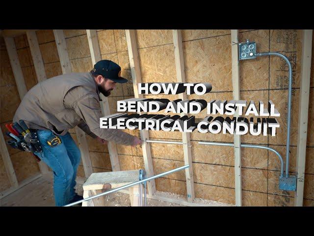 How to bend and install electrical conduit