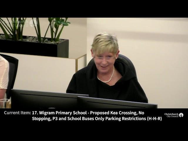 06.12.18 - Item 17 - Wigram Primary School - Proposed Kea Crossing, No Stopping, P3 and School Buses