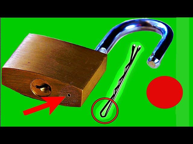 How to Pick a Lock With Hairpins  How to Open Lock without Key #Shorts
